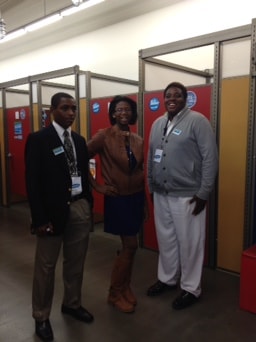 Group at donor shopping event